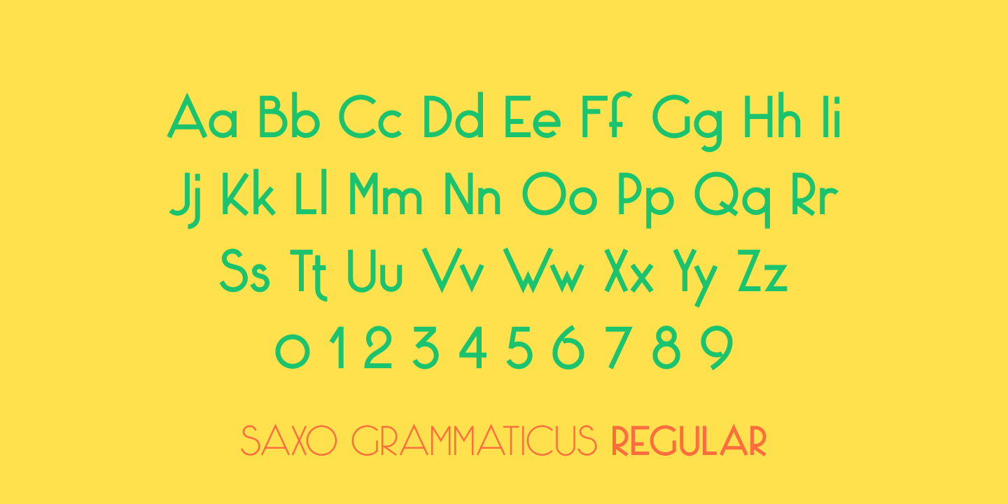 Beispiel einer Saxo Grammaticus-Schriftart #7